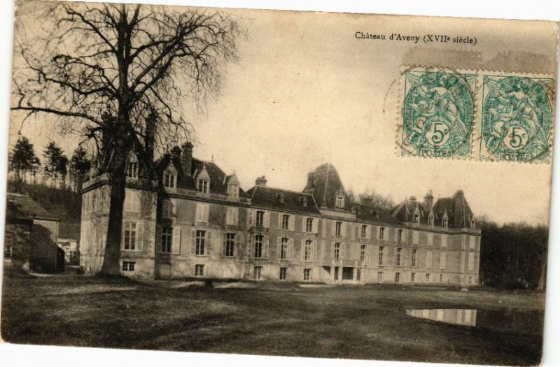 Carte postale ancienne Chateau d'Aveny (Xvii siécle)