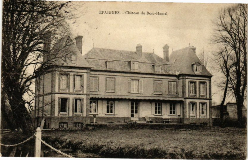 Carte postale ancienne Epaignes - Chateau du Bosc-Hamel à Épaignes