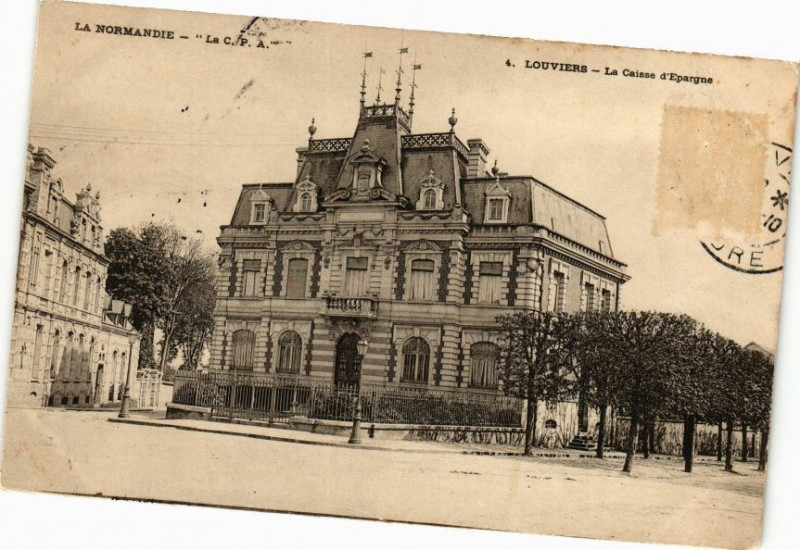 Carte postale ancienne La Normandie - La C.P.A.  - Louviers - La Caisse d'Espagne à Louviers