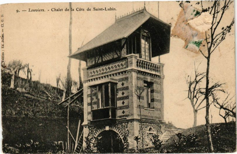 Carte postale ancienne Louviers - Chalet de la Cote de Saint-Lubin à Louviers