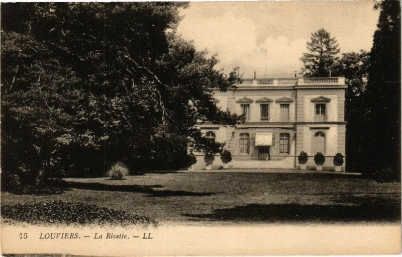 Carte postale ancienne Louviers - La Rivette à Louviers