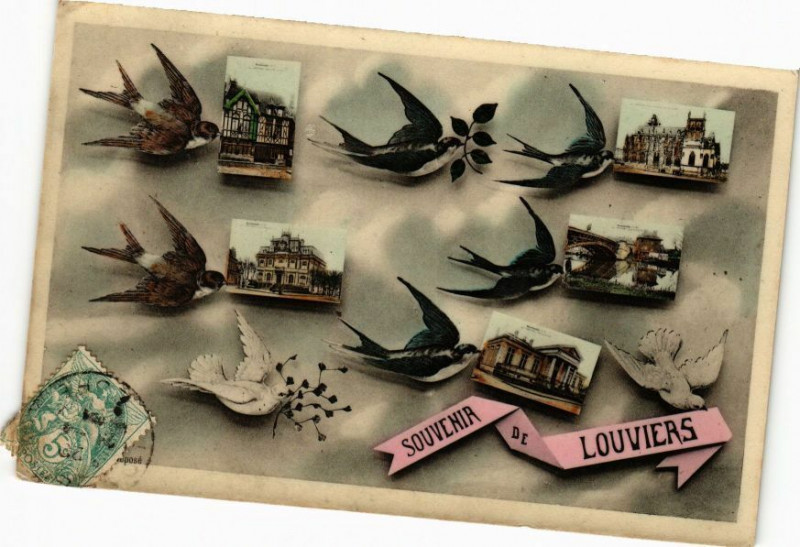 Carte postale ancienne Souvenir de Louviers à Louviers