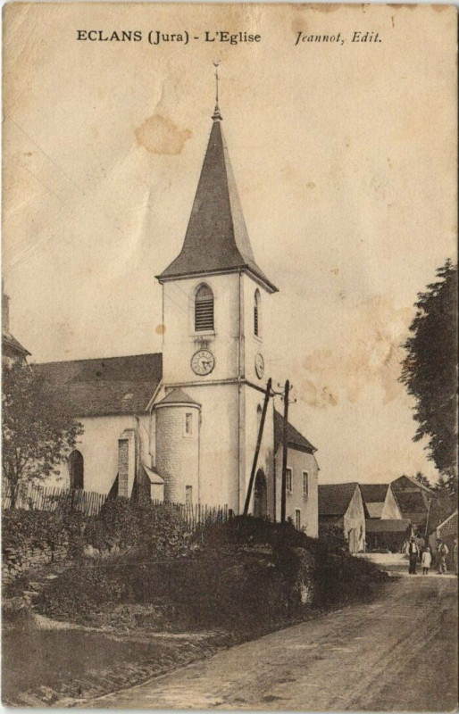 Carte postale ancienne Eclans - L'Eglise Jeannot Edit