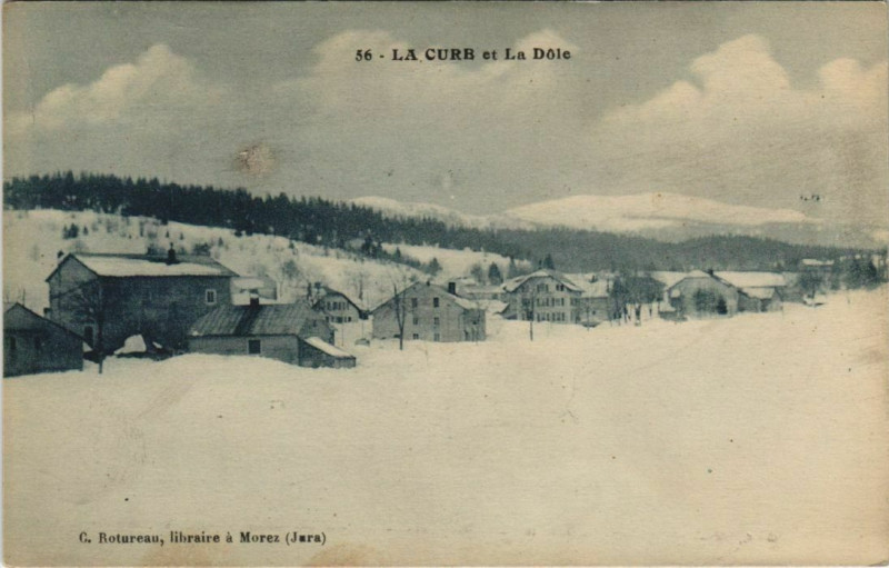 Carte postale ancienne La Cure et La Dole à Dole