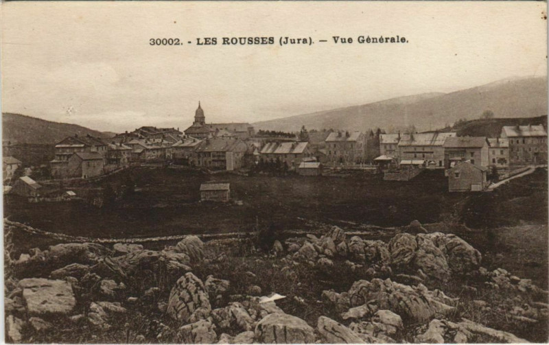 Carte postale ancienne Les Rousses - Vue générale aux Rousses