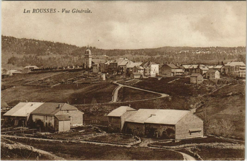 Carte postale ancienne Lac Rousses Vue générale