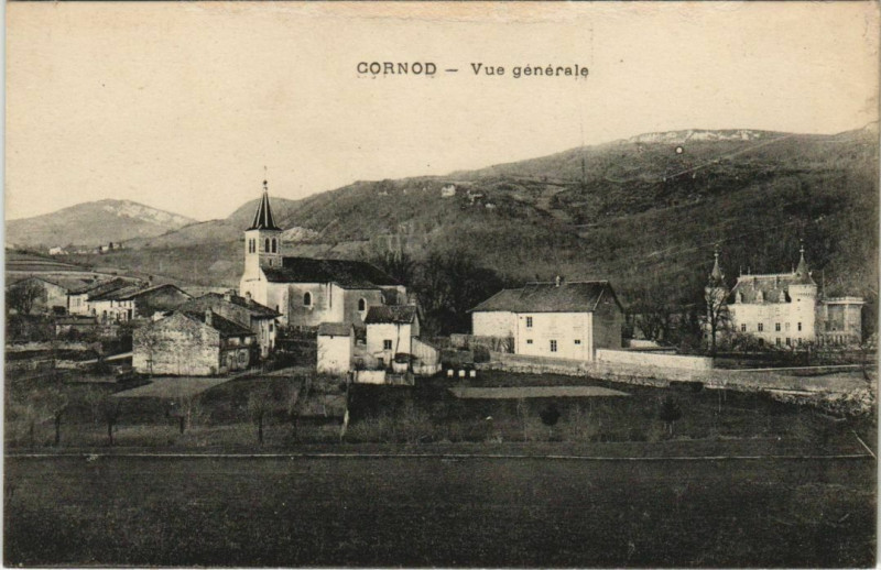 Carte postale ancienne Cornod Vue générale à Cornod