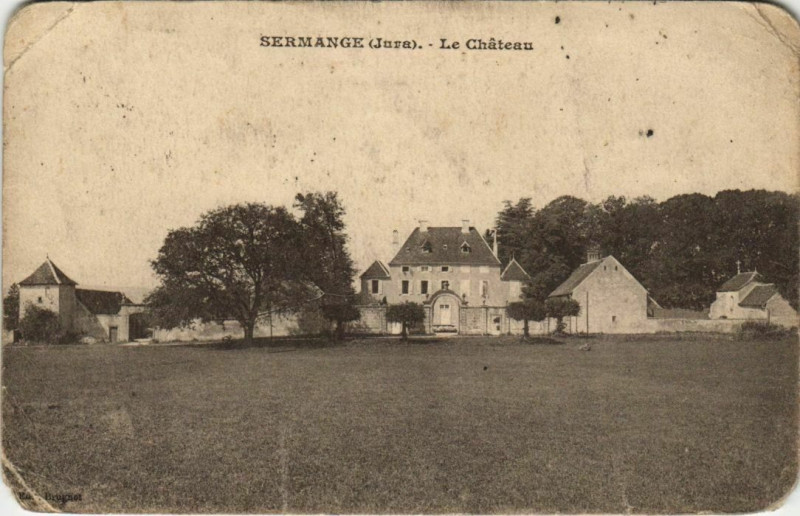 Carte postale ancienne Sermange - Le Chateu à Sermange