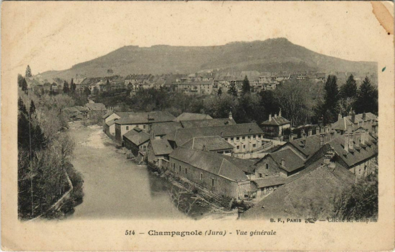 Carte postale ancienne Champagnole - Vou générale à Champagnole