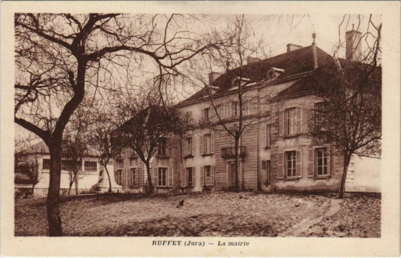 Carte postale ancienne Ruffey - La mairie