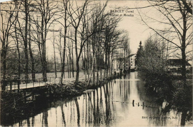 Carte postale ancienne Barcey - Cahal et Moulin