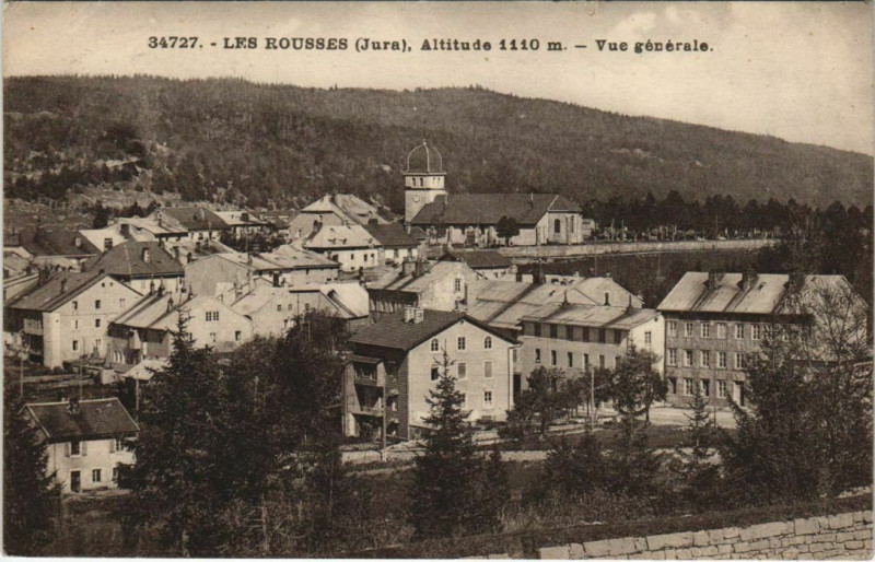 Carte postale ancienne Les Rousses - Altitude Vue générale aux Rousses