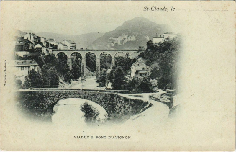 Carte postale ancienne Viaduc & Pont D'Avignon