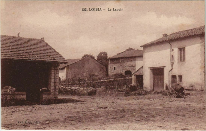 Carte postale ancienne Loisia Le Lavoir à Loisia