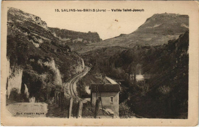 Carte postale ancienne Salins-les-Bains - Vallée Saint-Joseph à Salins-les-Bains