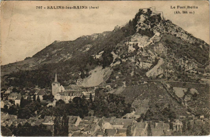 Carte postale ancienne Salins-les-Bains - à Salins-les-Bains
