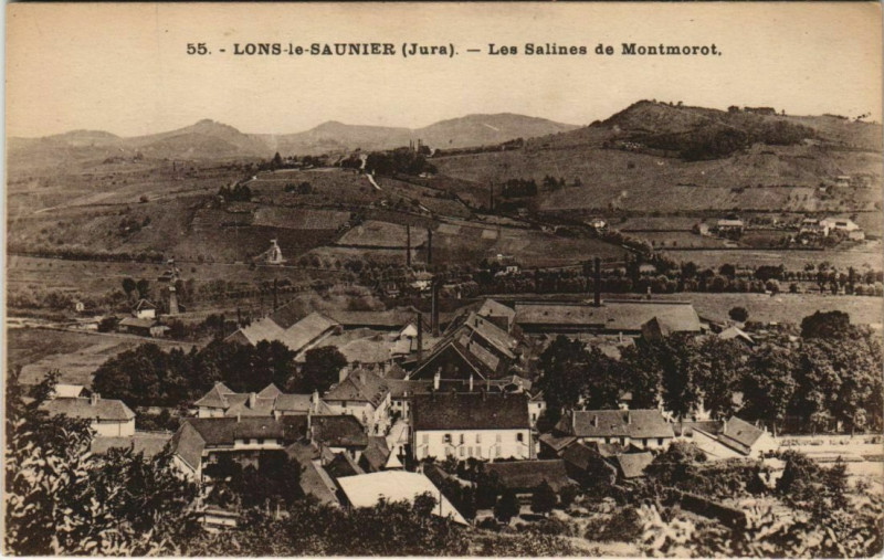 Carte postale ancienne Le Jura Lons-le-Saunier Rouger - Les Salines de Montmorot à Lons-le-Saunier