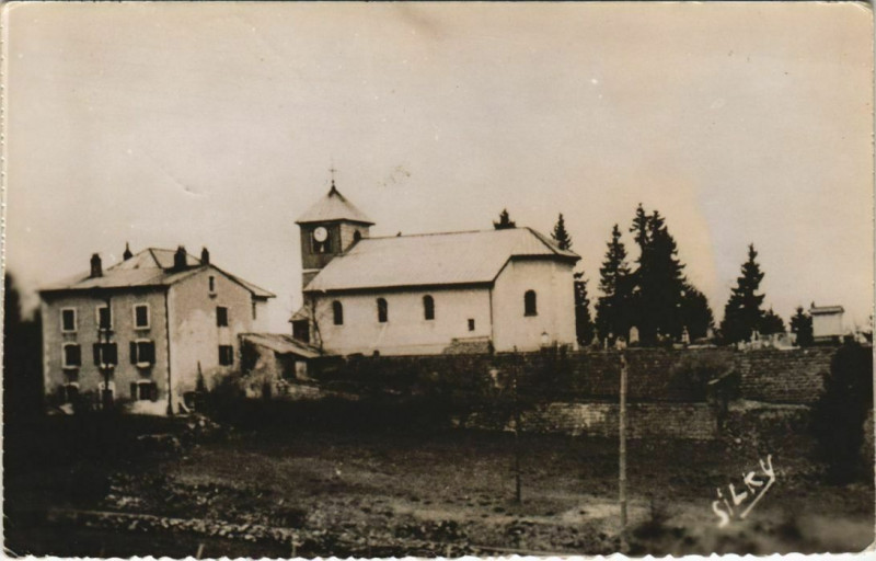 Carte postale ancienne Premanon - L'Eglise à Prémanon