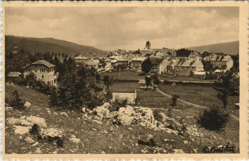 Carte postale ancienne Les Rousses - Vue générale aux Rousses