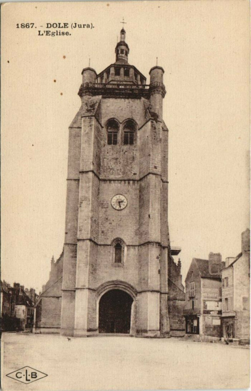 Carte postale ancienne Dole - L'Eglise à Dole
