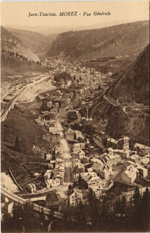 Carte postale ancienne Jura Touriste Morez Vou générale à Our