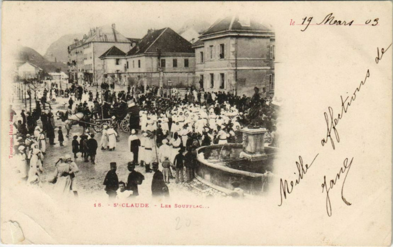 Carte postale ancienne Saint-Claude - Les Soufflac... à Saint-Claude