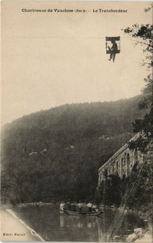 Carte postale ancienne Chartreuse de Vaucluse - Le Transbordeur à Rans