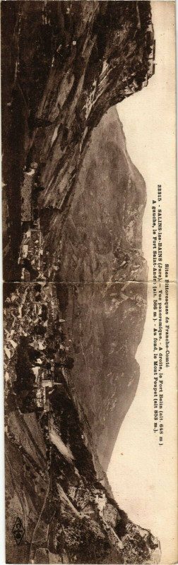 Carte postale ancienne Salins les Balins- vue panoramique France-