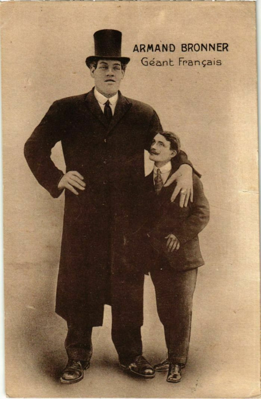 Carte postale ancienne Armand Bronner, Geant Francois France-