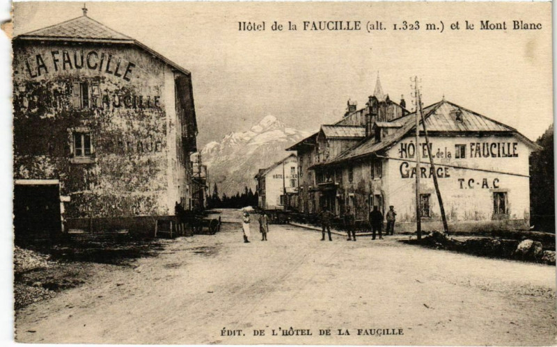 Carte postale ancienne Hotel de la Faucille et le Mont Blanc France