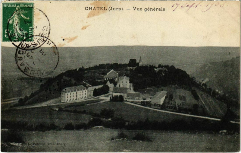 Carte postale ancienne Chatel- Vue generale France