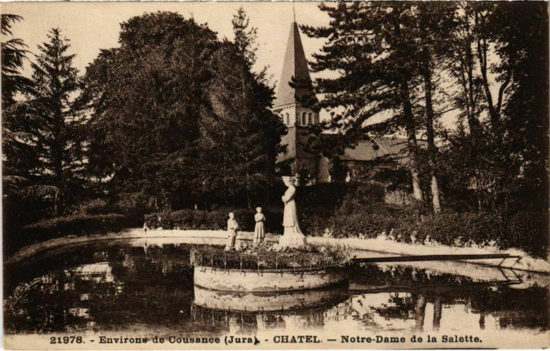 Carte postale ancienne Chatel- Notre Dame de la Salette France