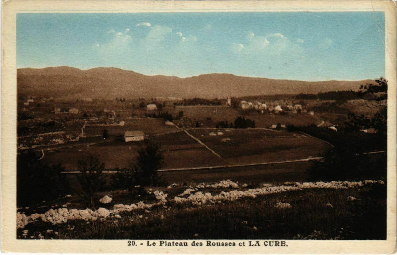 Carte postale ancienne Le Plateau des Rousses et La Cure France