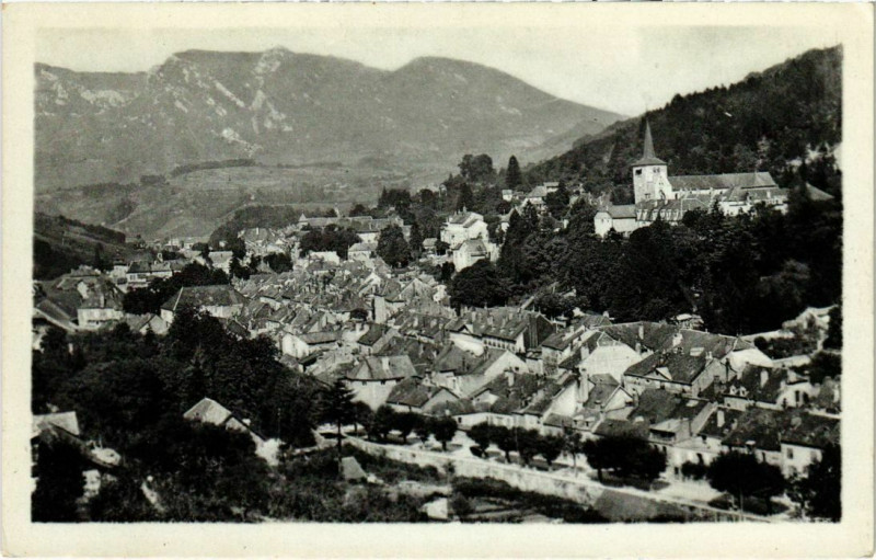 Carte postale ancienne Vue générale à Salins-les-Bains