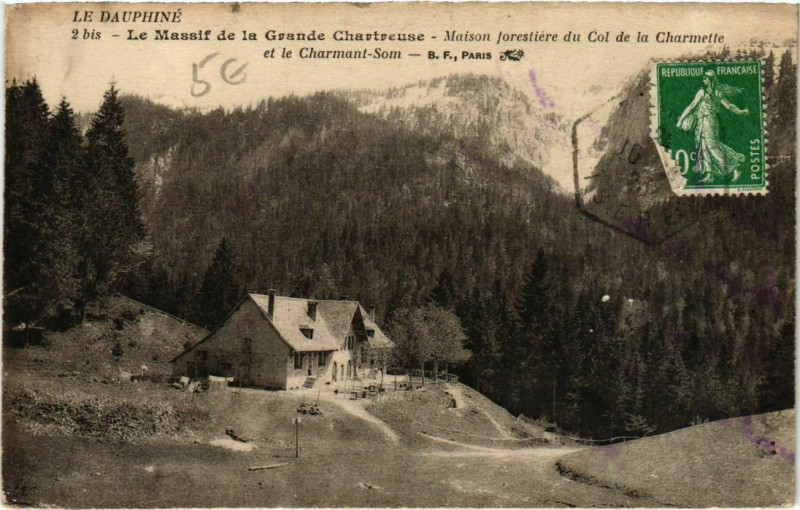 Carte postale ancienne Le Massif de la Grande Chartreuse, Maison forestiere France