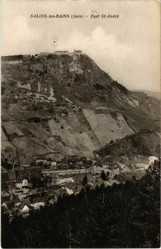 Carte postale ancienne Salins les Bains- FortSaint-Andre France à Salins-les-Bains
