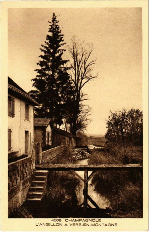 Carte postale ancienne Champagnole- Angillon a vers en Montagne France à Champagnole