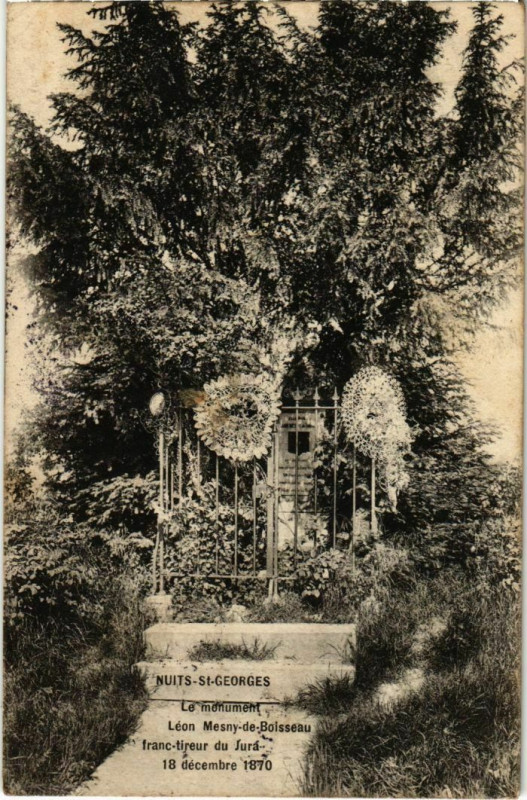 Carte postale ancienne NuitsSaint-Georges, Monument Leon Mesny de Boisseau France
