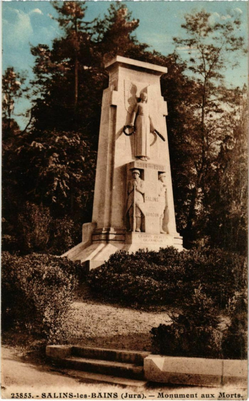Carte postale ancienne Saint Claude- Monument aux Morts France à Saint-Claude