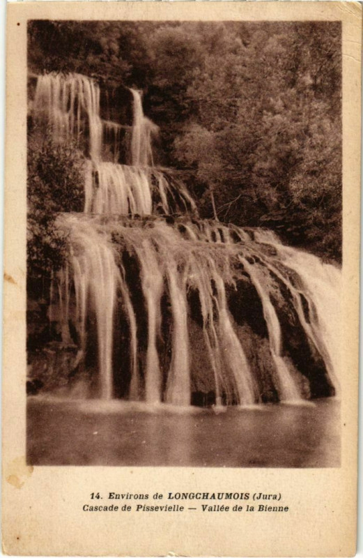 Carte postale ancienne Cascade de Pissevielle, Vallee de la Bienne France