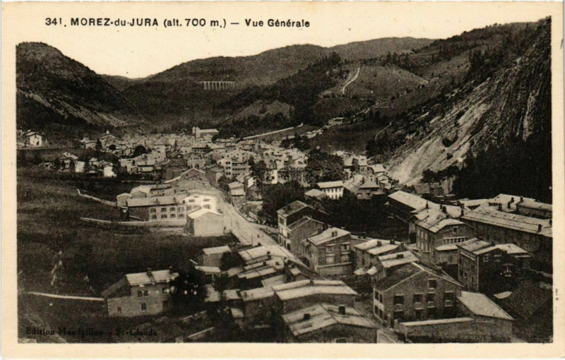 Carte postale ancienne Morez- vue generale France
