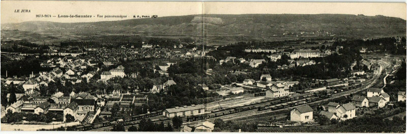 Carte postale ancienne Lons le Saunier- vue panoramique France à Lons-le-Saunier