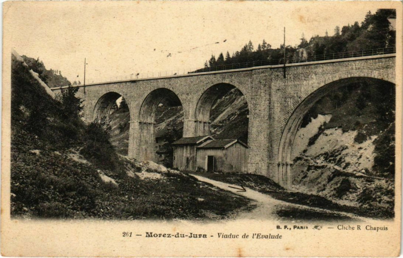 Carte postale ancienne Morez- Viaduc de l'Evalude France