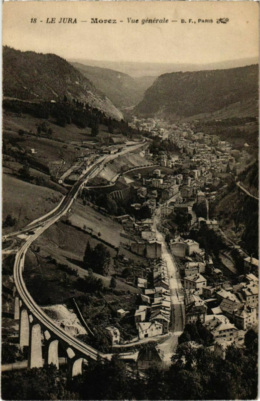 Carte postale ancienne Morez- vue generale France