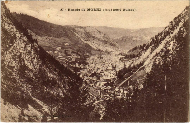 Carte postale ancienne Entree de Morez France