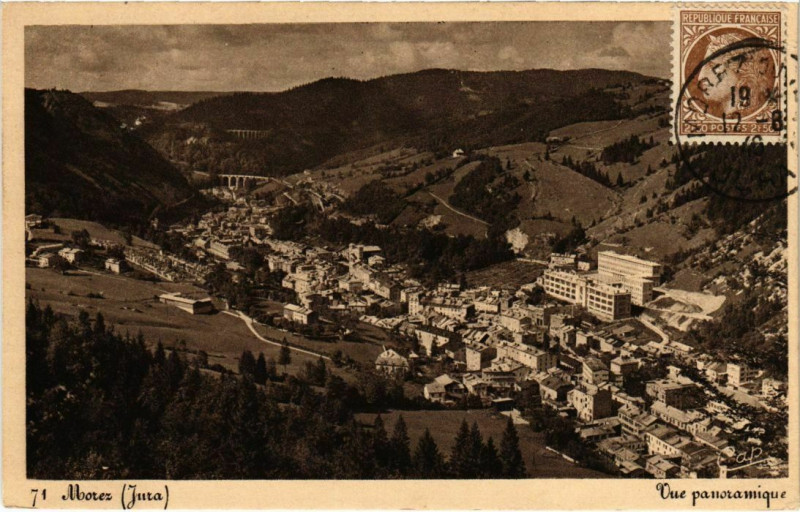 Carte postale ancienne Morez- vue panoramique France