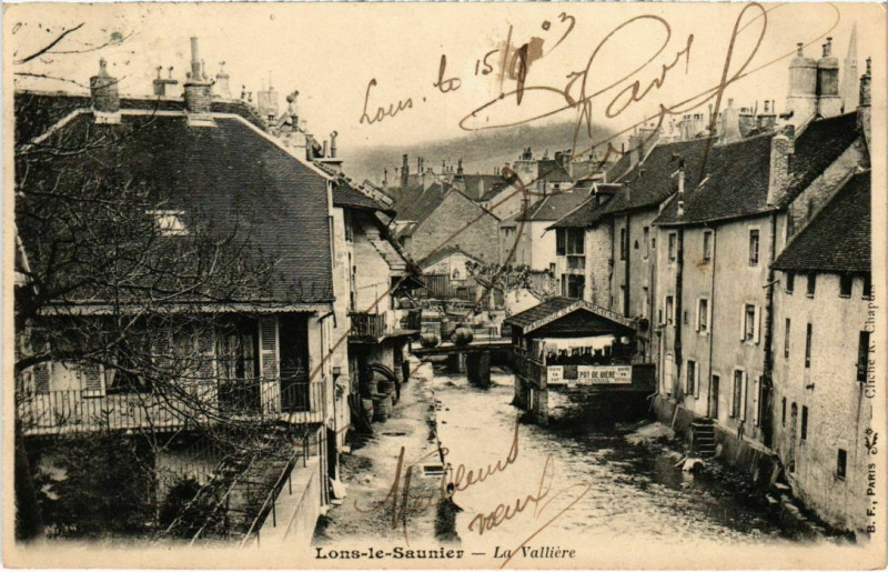 Carte postale ancienne Lons le Saunier- La Valliere France à Lons-le-Saunier