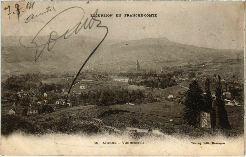 Carte postale ancienne Arbois- vue generale France à Arbois