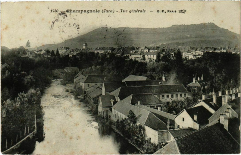 Carte postale ancienne Champagnole- vue generale France à Champagnole