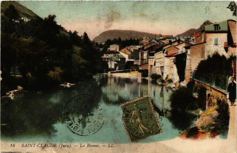 Carte postale ancienne Saint-Claude - La Bienne - Jura à Saint-Claude